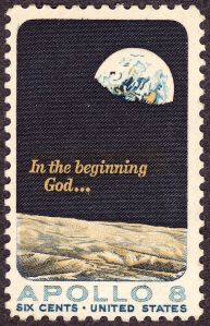 Apollo 8 Earthrise Stamp
