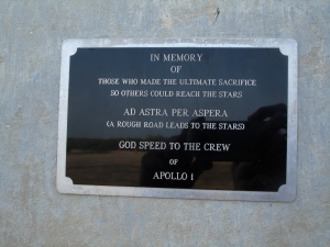 Apollo 1 Memorial Plaque at Pad 34